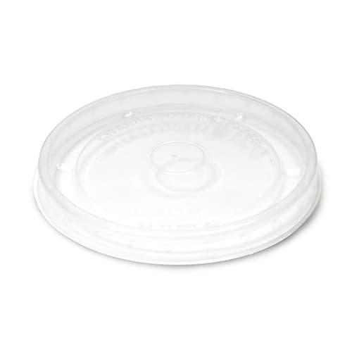 Flat PP Lid - fits 8-16 oz Paper Soup Containers - Image 1
