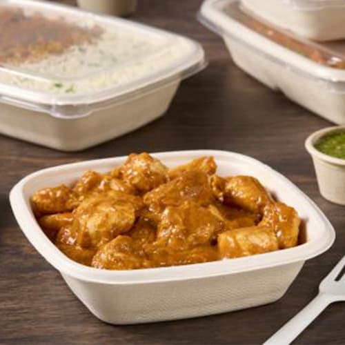Sabert Pulp Ultra™ 16 oz. PFAS-Free Square Container - Image 1