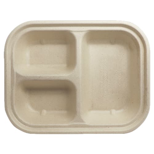 World Centric® 29 oz PFAS Free Fiber Tray - Image 1