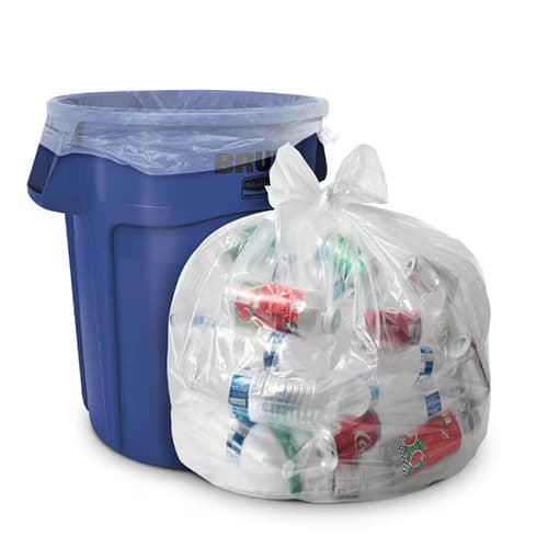 38x58 X-Heavy LDPE Clear Can Liner
