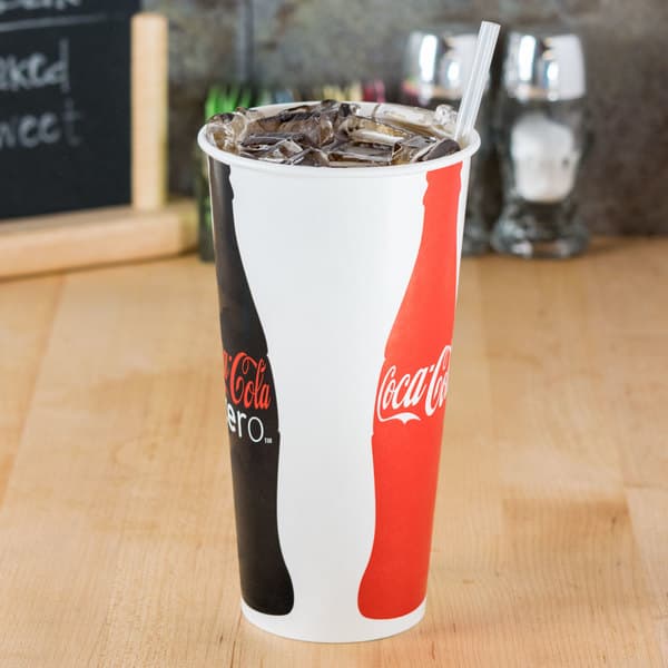 Solo RNP21C-K1038 Coke® 21 oz. Poly Paper Cold Cup - Image 1