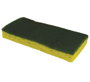 O'Cedar 6 1/4" x 3 1/4" x 7/8" Yellow/Green Scrubbing Sponge