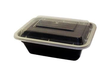 12 oz Rectangle PP Container Combo Kit