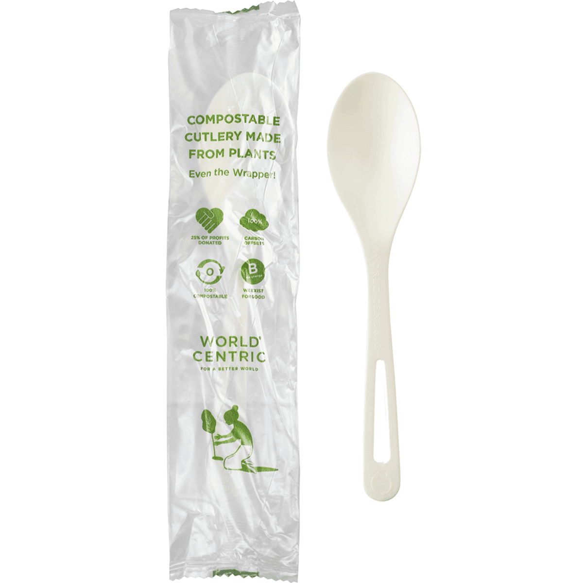 6" Individually Wrapped Teaspoon - Image 1