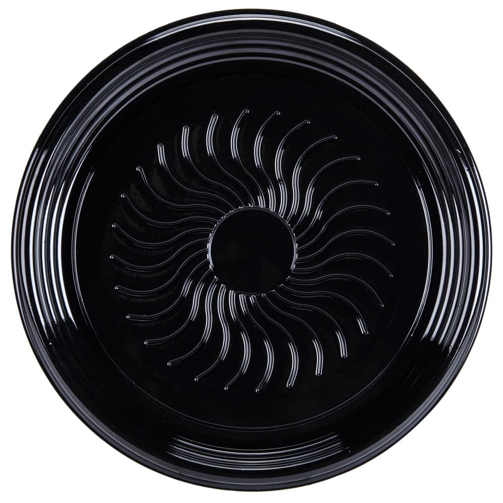 Polar Pak 12" Ebony® 2 Base Black PET Catering Tray
