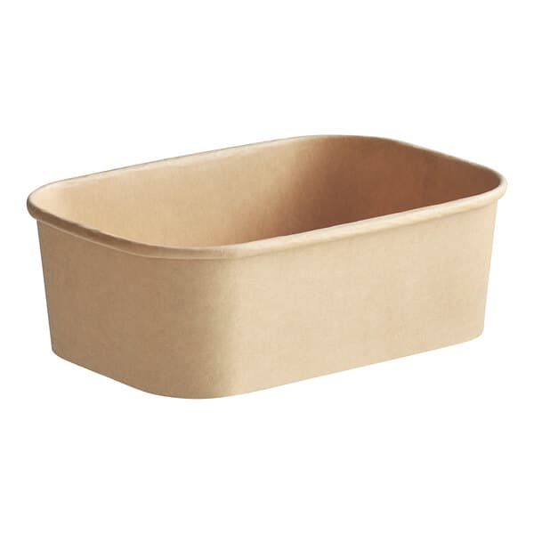 750 ml Rectangle Kraft Paper Bowl