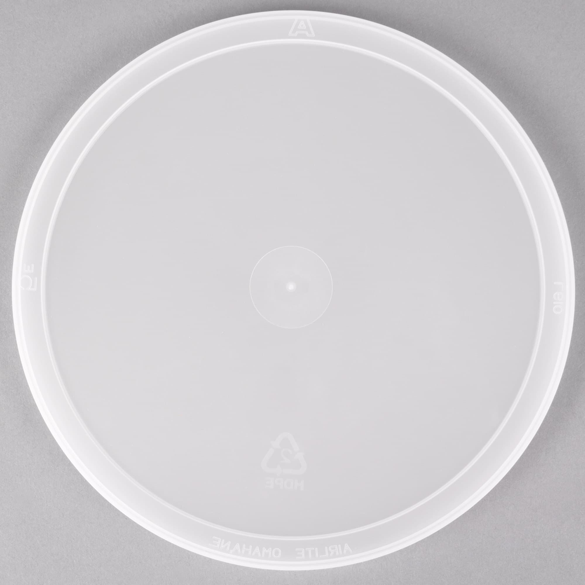 Round PP Lid - fits 64 oz Round Polypropylene Deli Container - Image 1