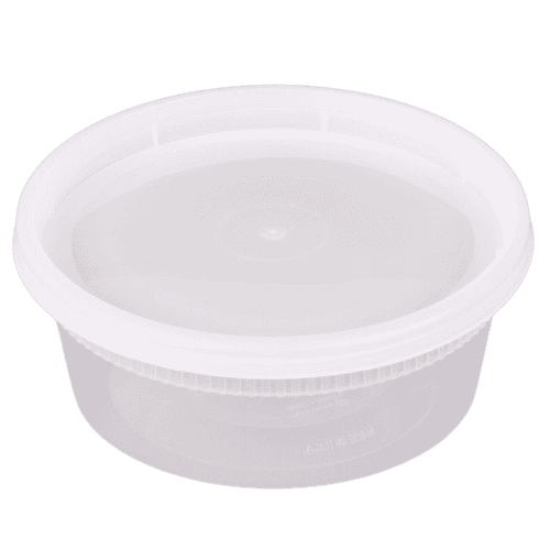 8 oz Round PP Deli Container with Lid