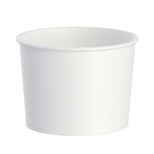 Solo 16 oz DSP Paper Food Container - White - Image 1