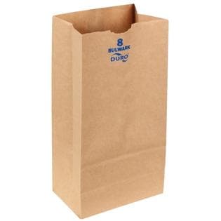 Duro Bulwark 8 lb. Extra Heavy Duty Brown Bag - Image 1