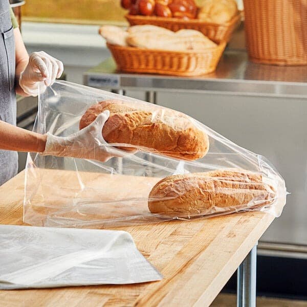 TUF-R® 10" x 8" x 24" .85 mil Med Linear LDPE Gusset Bag - Image 1