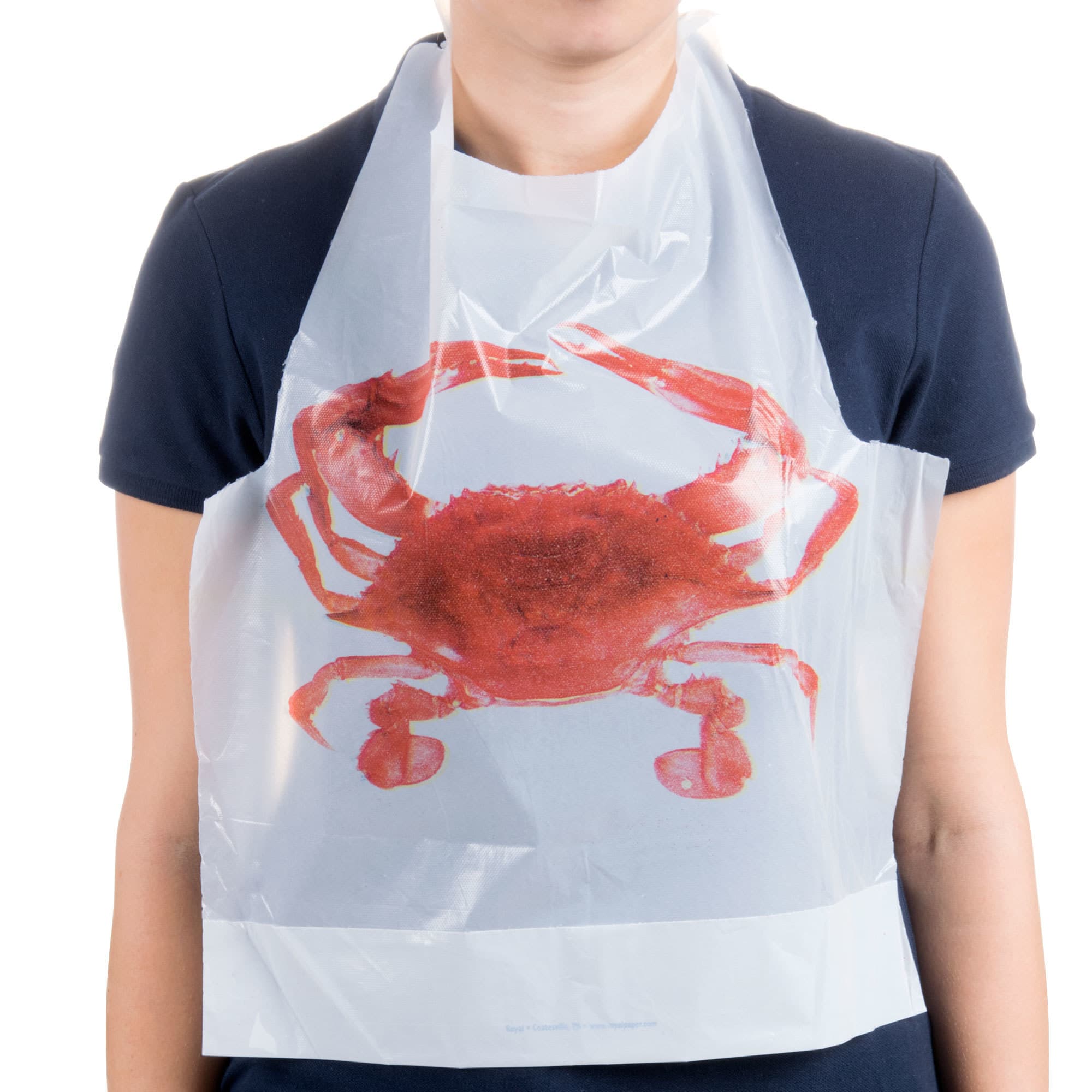 Royal Paper Disposable Poly Crab Bib