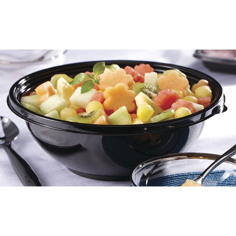 160 oz Round PET Bowl, Black - Image 1