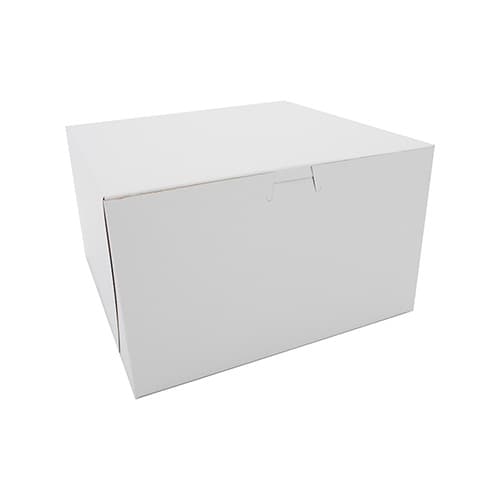 10" x 10" x 6" White Non-Window Bakery Box