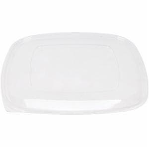 Flat PET Lid - fits 320 oz Square PET Bowls