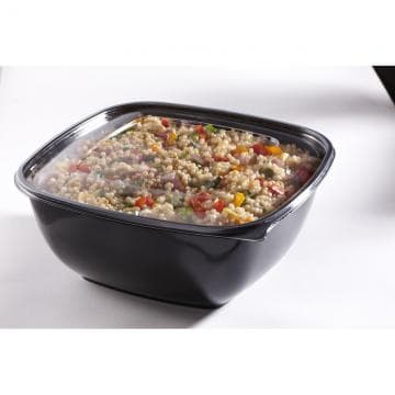 Flat PET Lid - fits 320 oz Square PET Bowls - Image 1