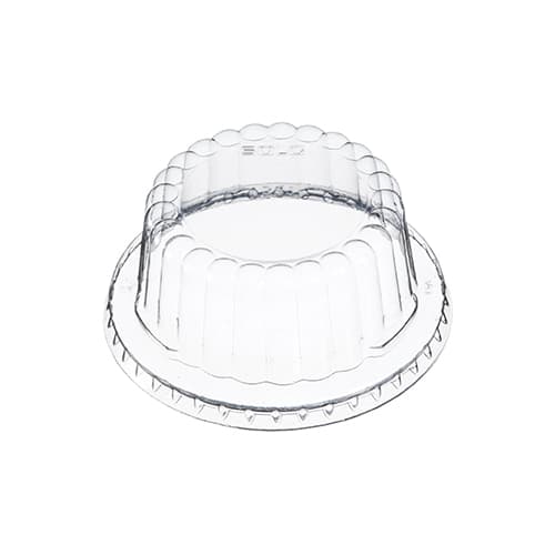 Solo 5 oz Dome PET Plastic Food Container Lid - Clear - Image 1