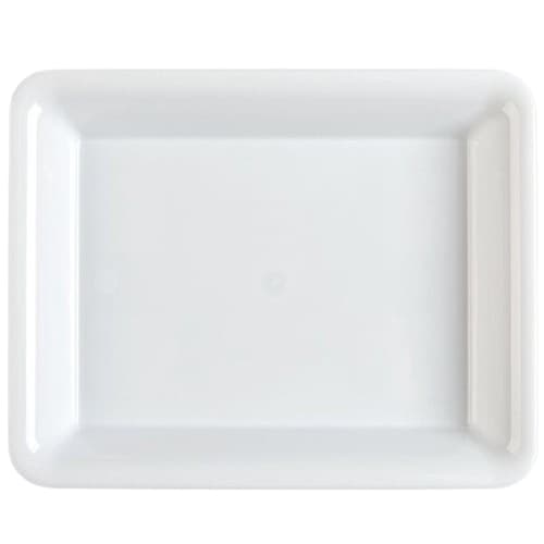 Fineline RC571PP.WH ReForm 10" x 8" White Polypropylene Rectangular Tray