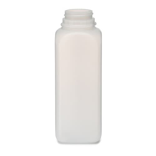 Pint Natural HDPE Plastic Beverage Containers (Cap Not Included) - Image 1