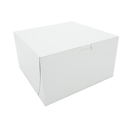Southern Champion 9" x 9" x 5" White Non-Window Bakery Box - Image 1