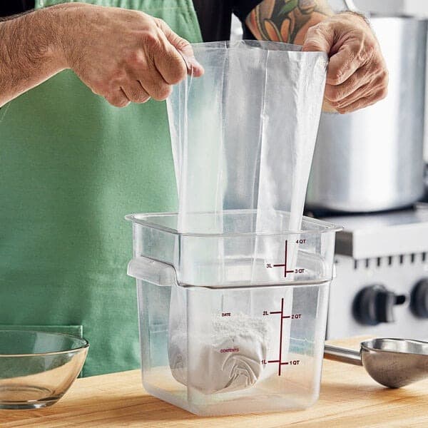 TUF-R® 6" x 3" x 15" 2 mil X-Heavy Linear LDPE Gusset Bag - Image 1