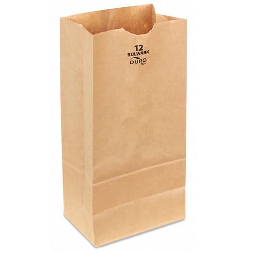 Duro Bulwark 12 lb. Extra Heavy Duty Brown Bag - Image 1