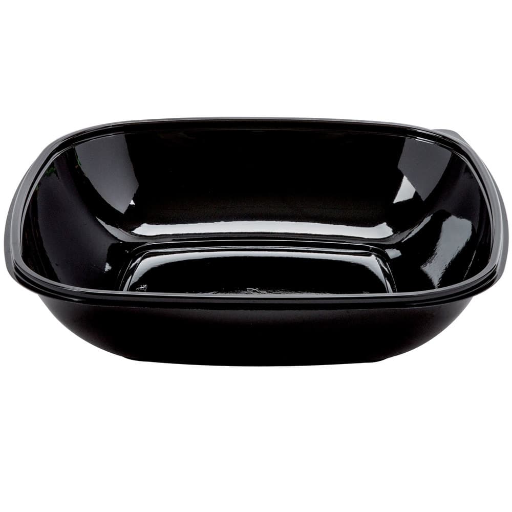 80 oz Square PET Bowl, Black