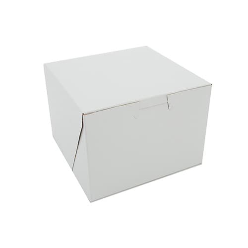 5.5" x 5.5" x 4" White Non-Window Bakery Box