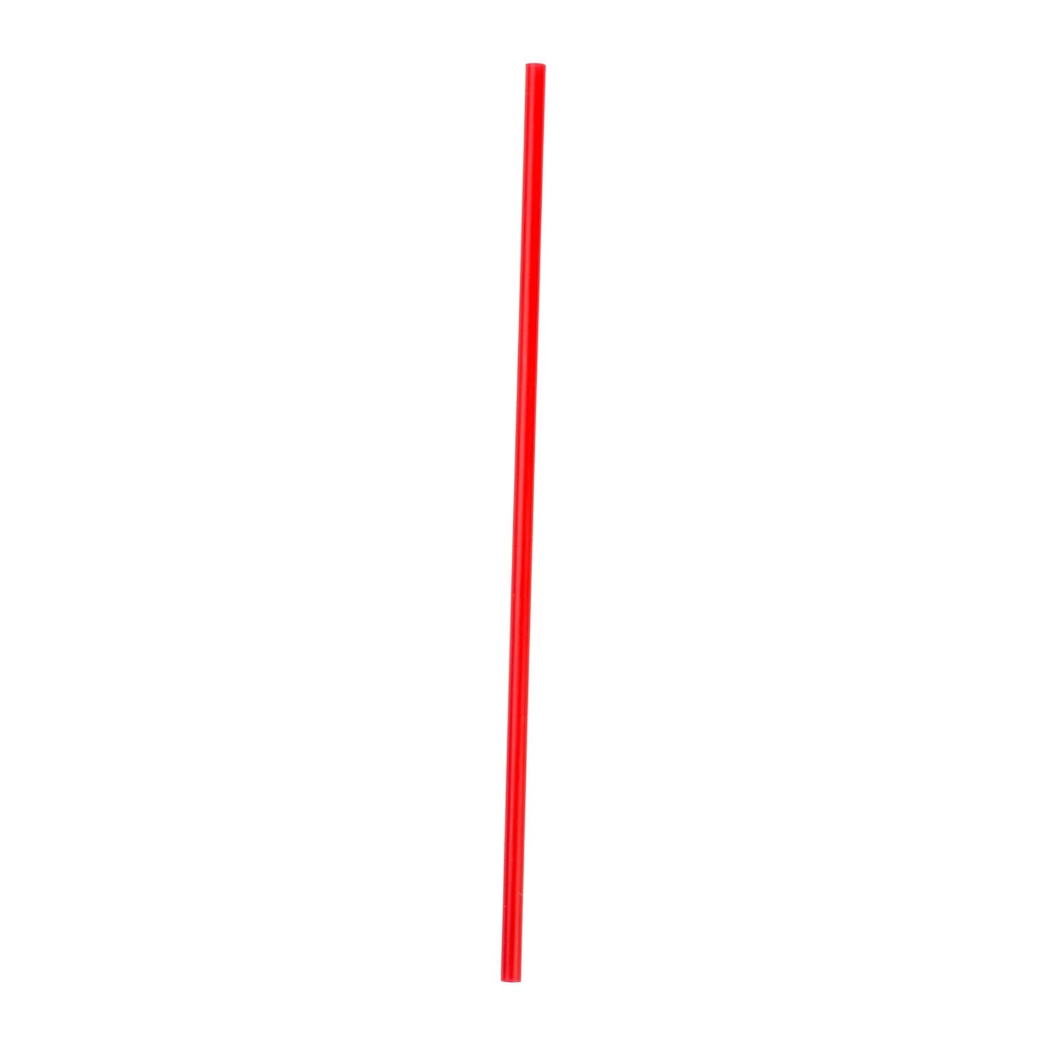 AmerCare 7" Red Poly Wrapped Stirrer - Image 1