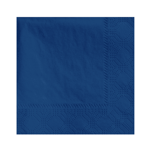 Hoffmaster 4.75 " Regal Embossed 2-Ply Navy Blue Beverage Napkins - Image 1
