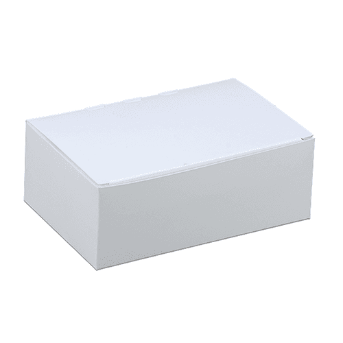 Southern Champion 6" x 3.875 x 2.25" White Snack Box with Tuck Top - Image 1