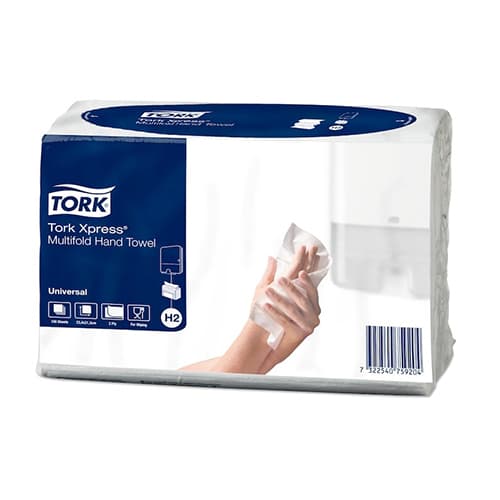 Tork Xpress Compressed Multifold Hand Towel, 3-panel
