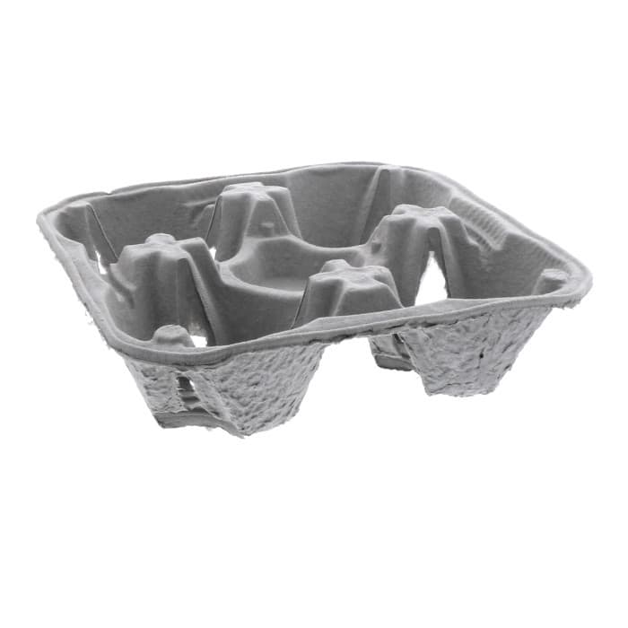4-Cup Fiber Beverage Carry Tray - Image 1