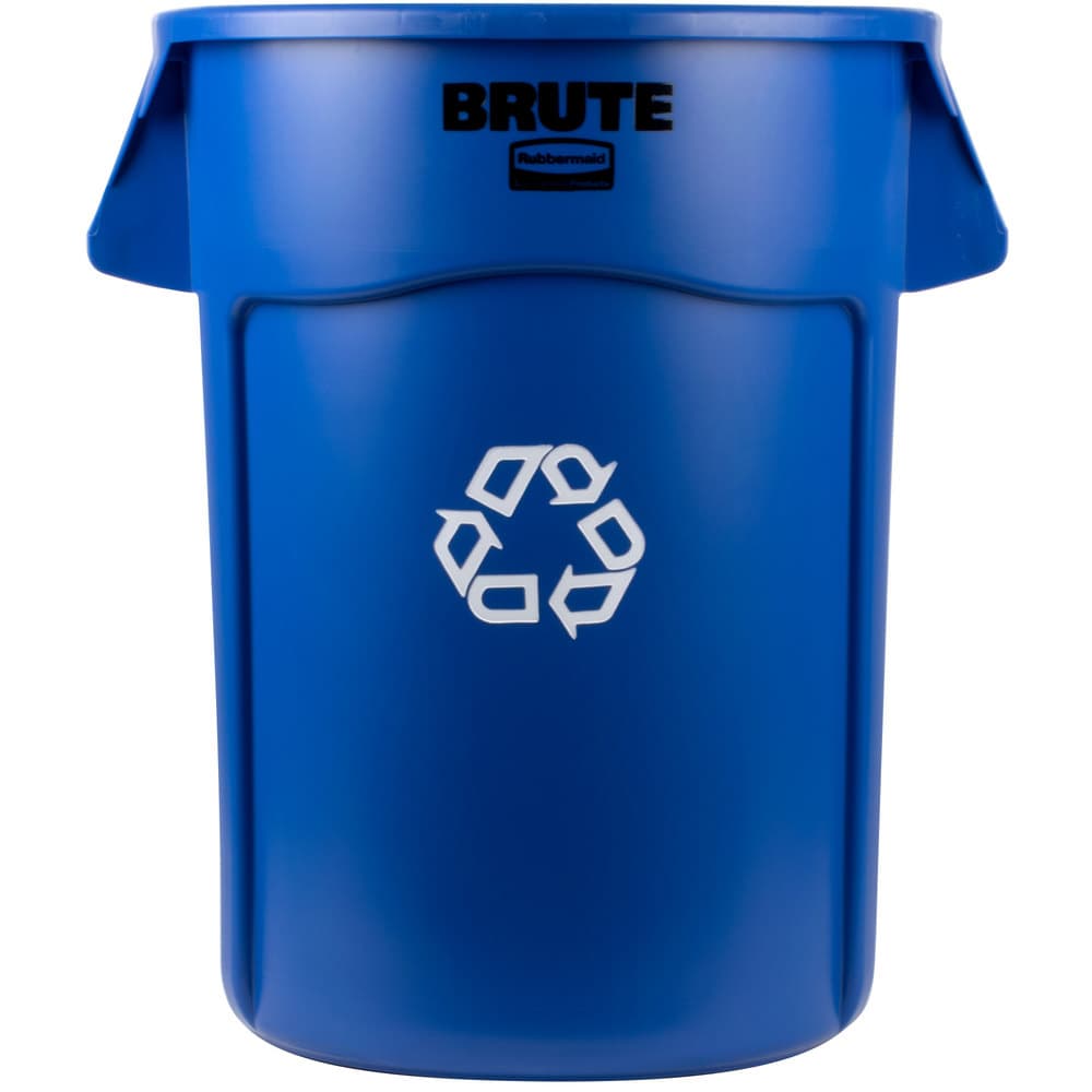 Rubbermaid FG264307BLUE BRUTE 44 Gallon Blue Recycling Can