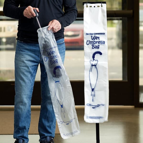 Elkay 7" x 35" + 1.5"LP 0.7 mil Long Umbrella Bag - Image 1