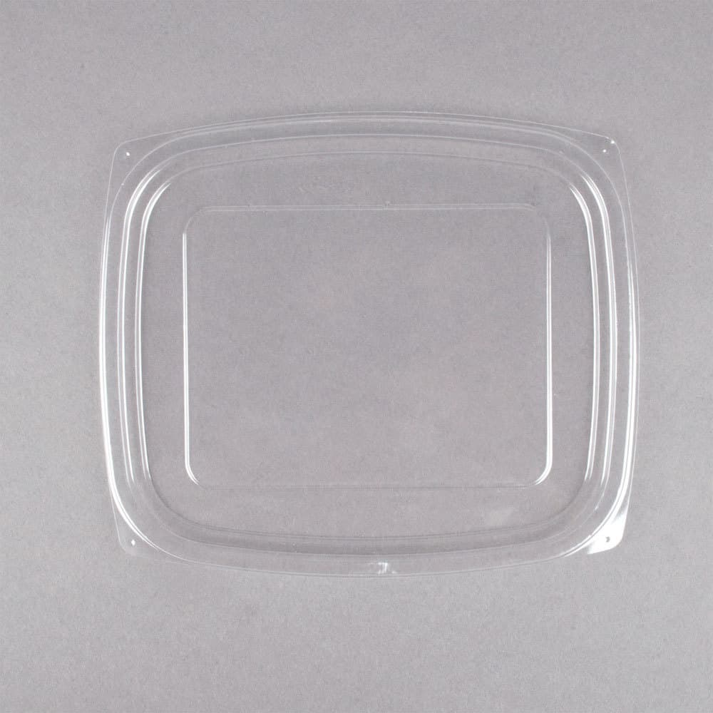 Dart ClearPac Clear Snap-On Flat Lid for 24 and 32 oz. Plastic Containers - Image 1