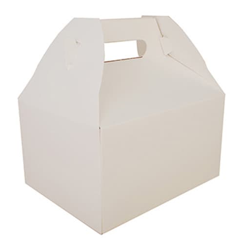 9" x 7" x 5" White Barn Take Out Box - Image 1
