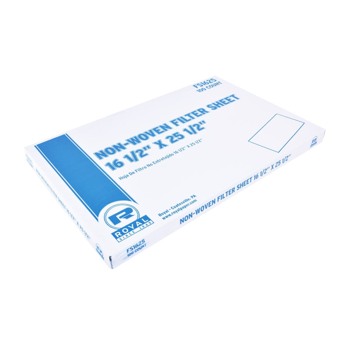 AmerCare Royal Non-Woven Filter Sheet 16-1/2" X 25-1/2",