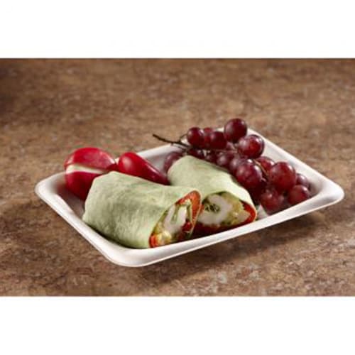 8x6" Rectangle Fiber Snack Tray - Image 1