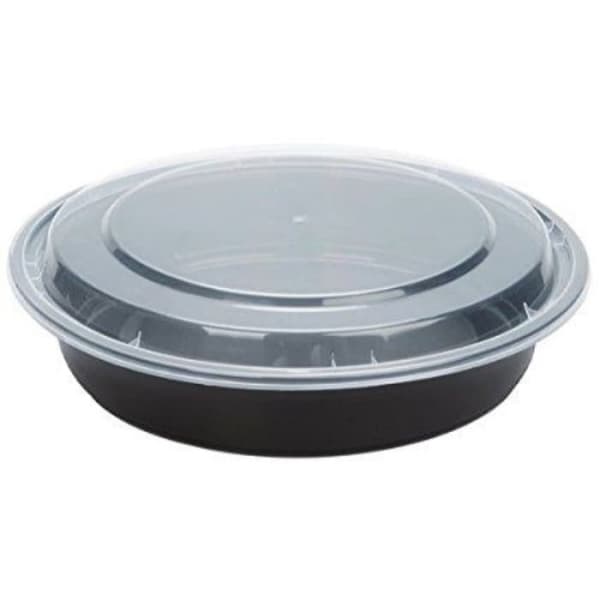 48 oz Round PP Container Combo Kit