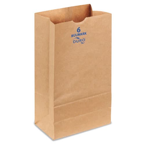 Duro Bulwark 6 lb. Extra Heavy Duty Brown Bag - Image 1