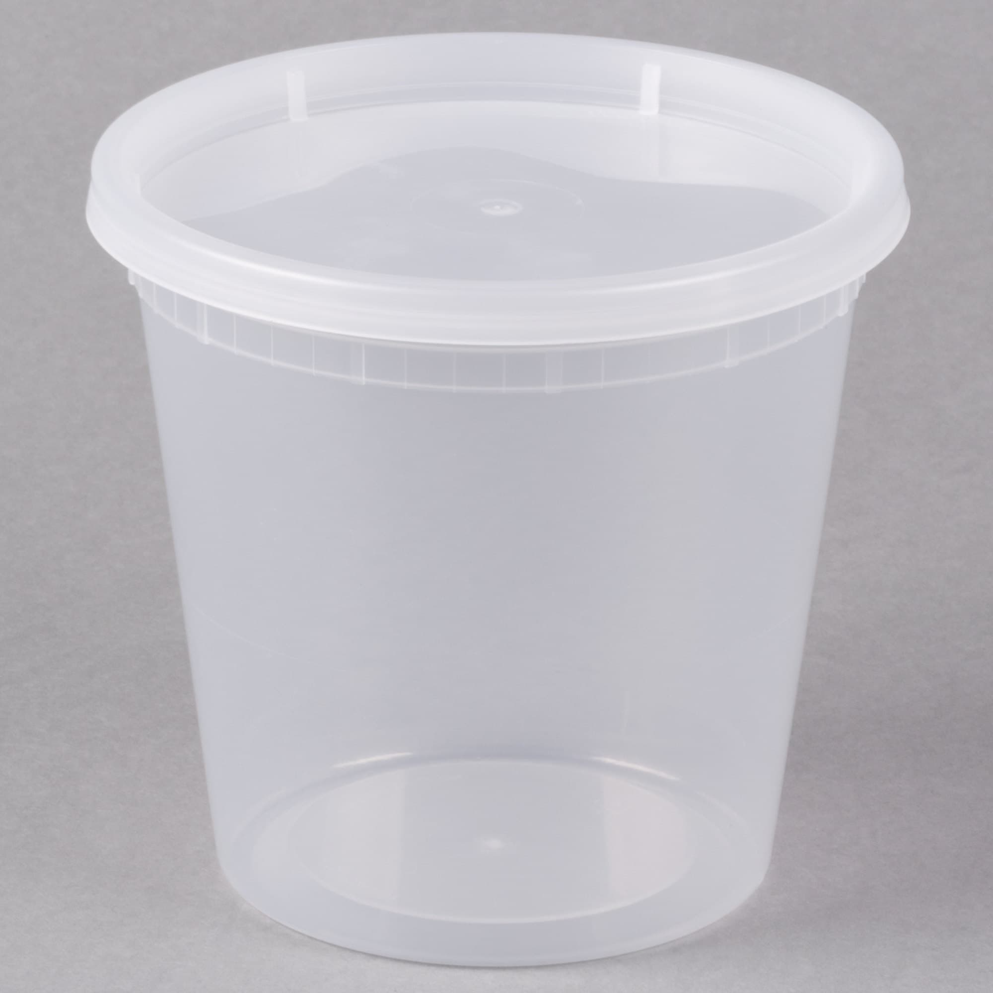 24 oz Round PP Deli Container with Lid - Image 1