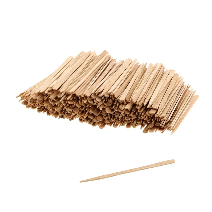 AmerCare Royal R823 3 1/2" Eco-Friendly Wood Flat Food Pick - Image 1