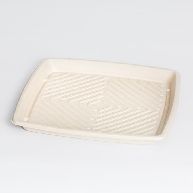 16" Square Fiber Platter - Image 1
