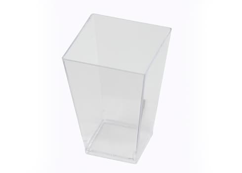 WNA Comet APTSQSHOT2 Petites 1.75 oz. Square Plastic Tasting Glass - 320/Case