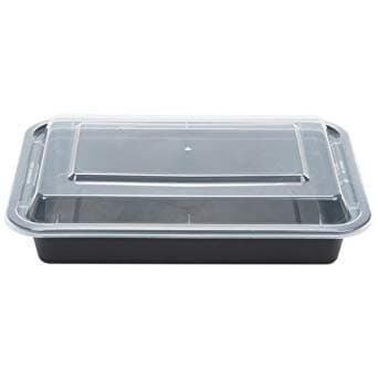 28 oz Rectangle PP Container Combo Kit