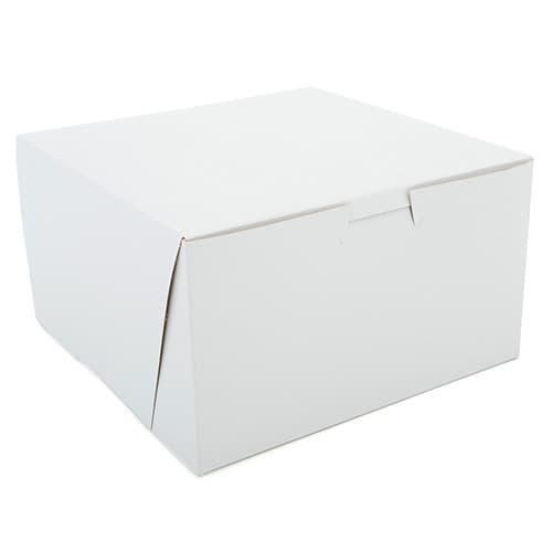 Southern Champion 7" x 7" x 4" White Non-Window Bakery Box - Image 1
