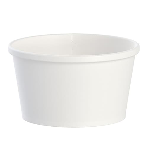 Dart Flexstyle™ 8 oz. White Paper Food Container - Image 1