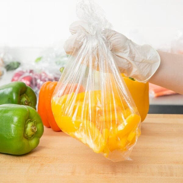 TUF-R® 6" x 3.5" x 18" 1.25 mil Heavy Linear LDPE Gusset Bag - Image 1
