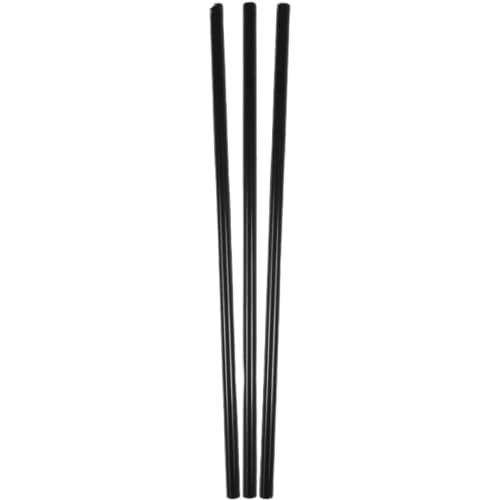 Berk Paper Single-Tube Stir-Straws, 5 1/2″, Black, 1000/Pack, 10/Carton - Image 1